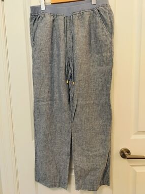 Ellen Tracy Linen Pants M